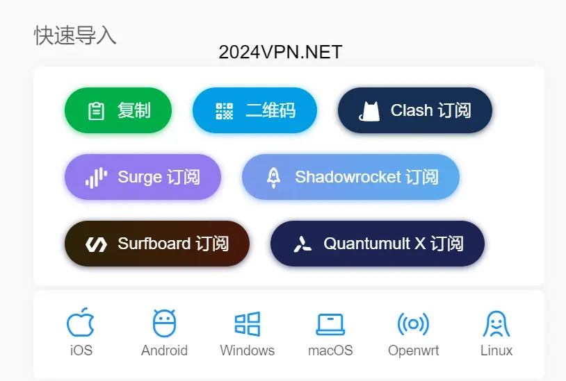 CyberGuard 订阅导入支持